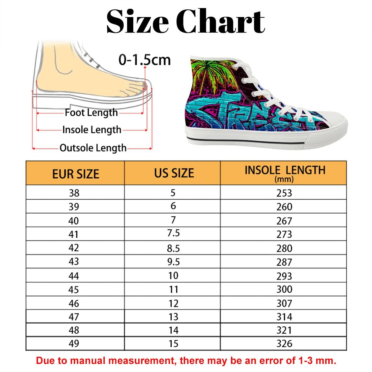 Street Life Men's High Top Canvas Shoes