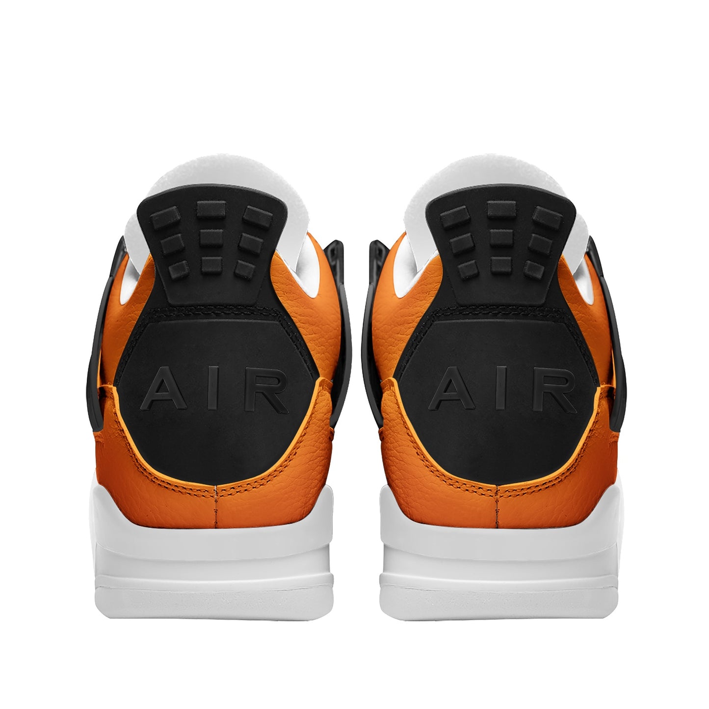 Orange Unisex Non Slip Lace Up Breathable Fashion Sneakers