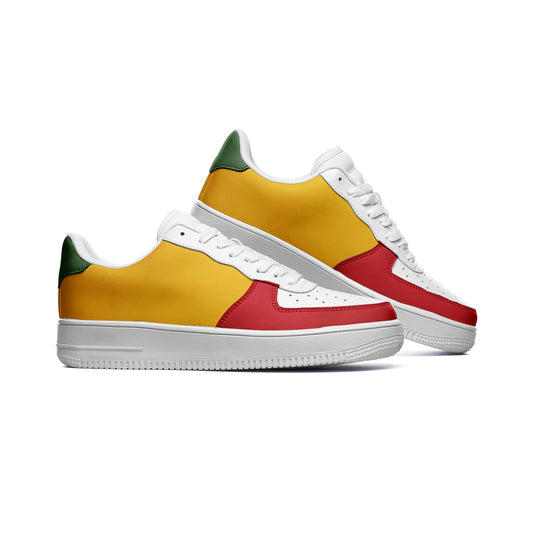 Greenz Unisex Low Top Leather Sneakers