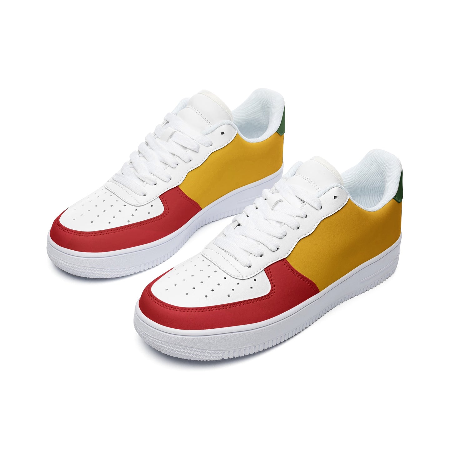 Greenz Unisex Low Top Leather Sneakers