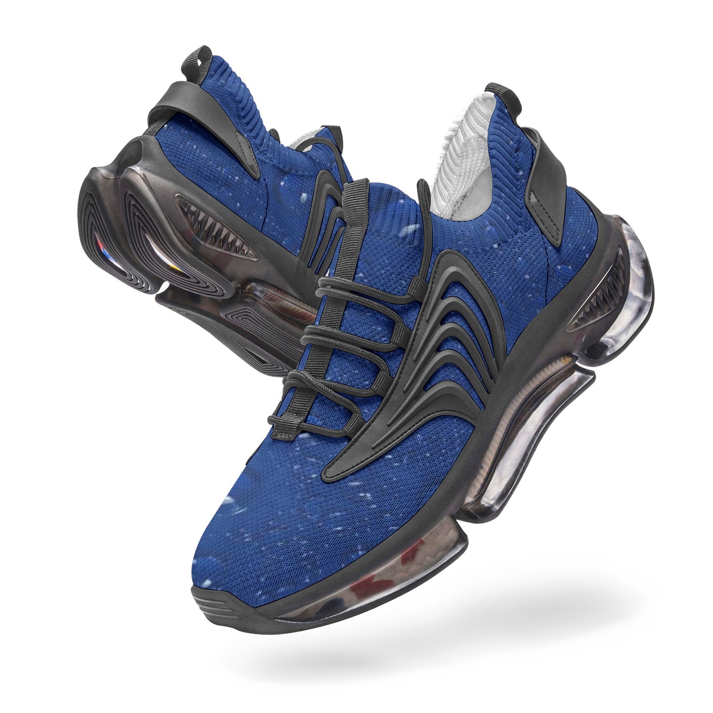 Blue Water Droplets Unisex Low Top Mesh Sneakers