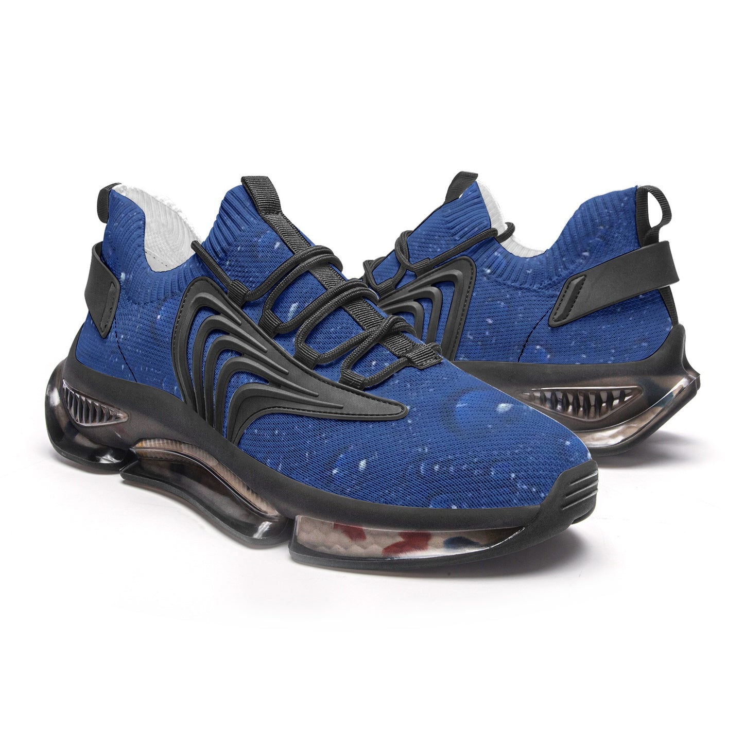 Blue Water Droplets Unisex Low Top Mesh Sneakers