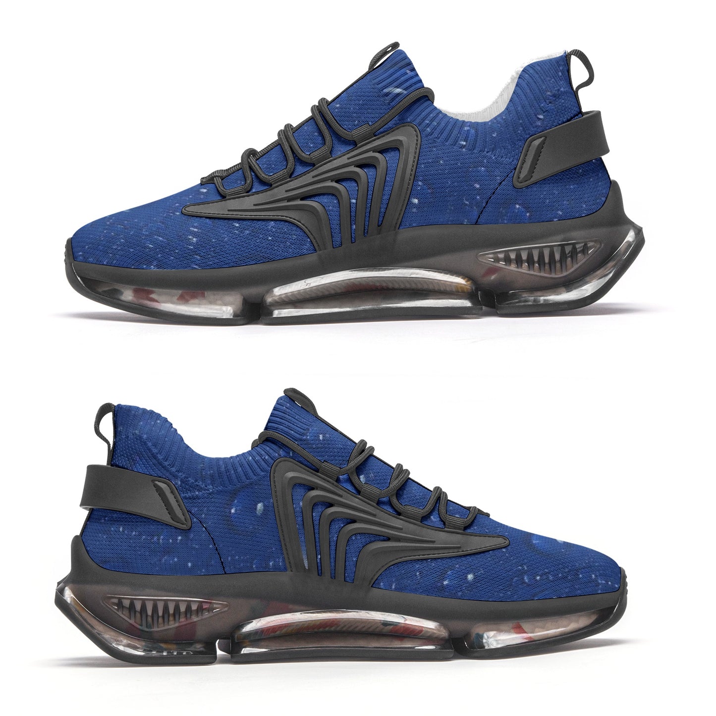 Blue Water Droplets Unisex Low Top Mesh Sneakers
