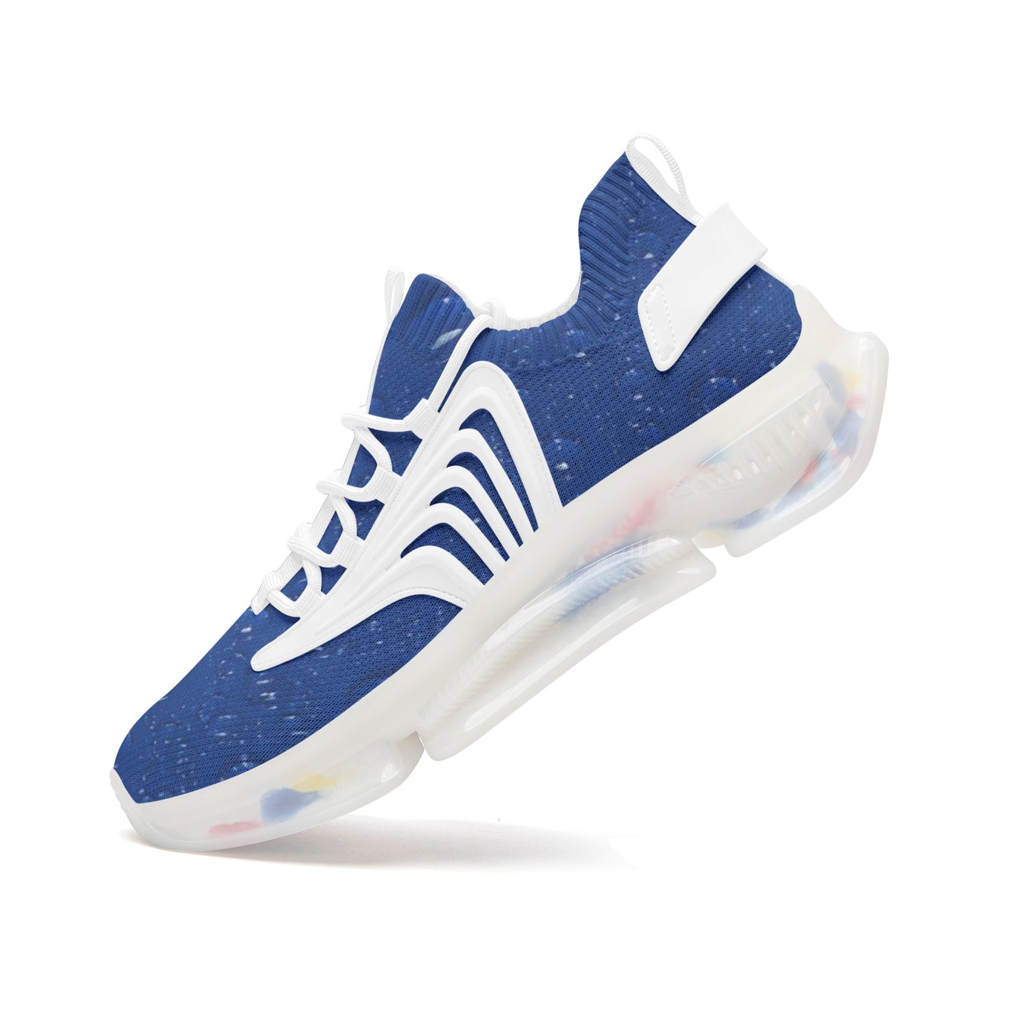 Blue Water Droplets Unisex Low Top Mesh Sneakers