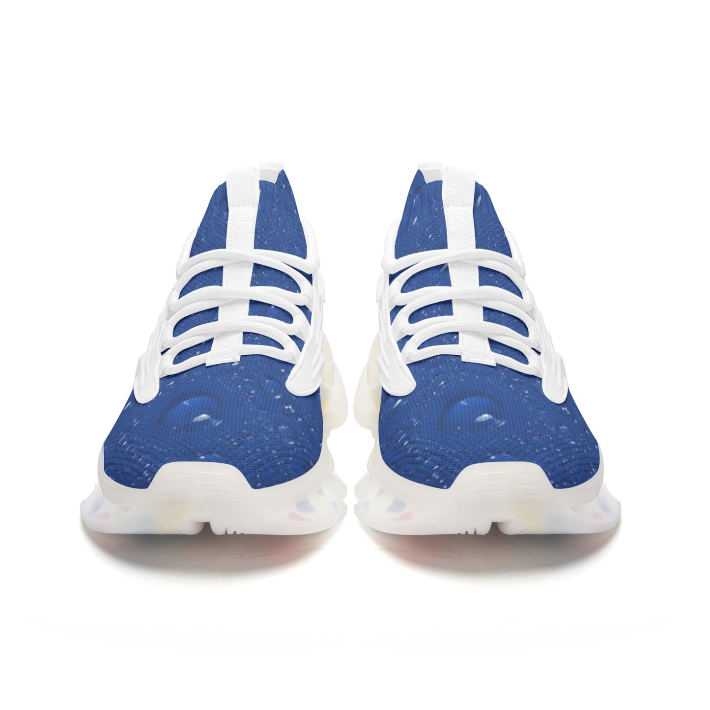 Blue Water Droplets Unisex Low Top Mesh Sneakers