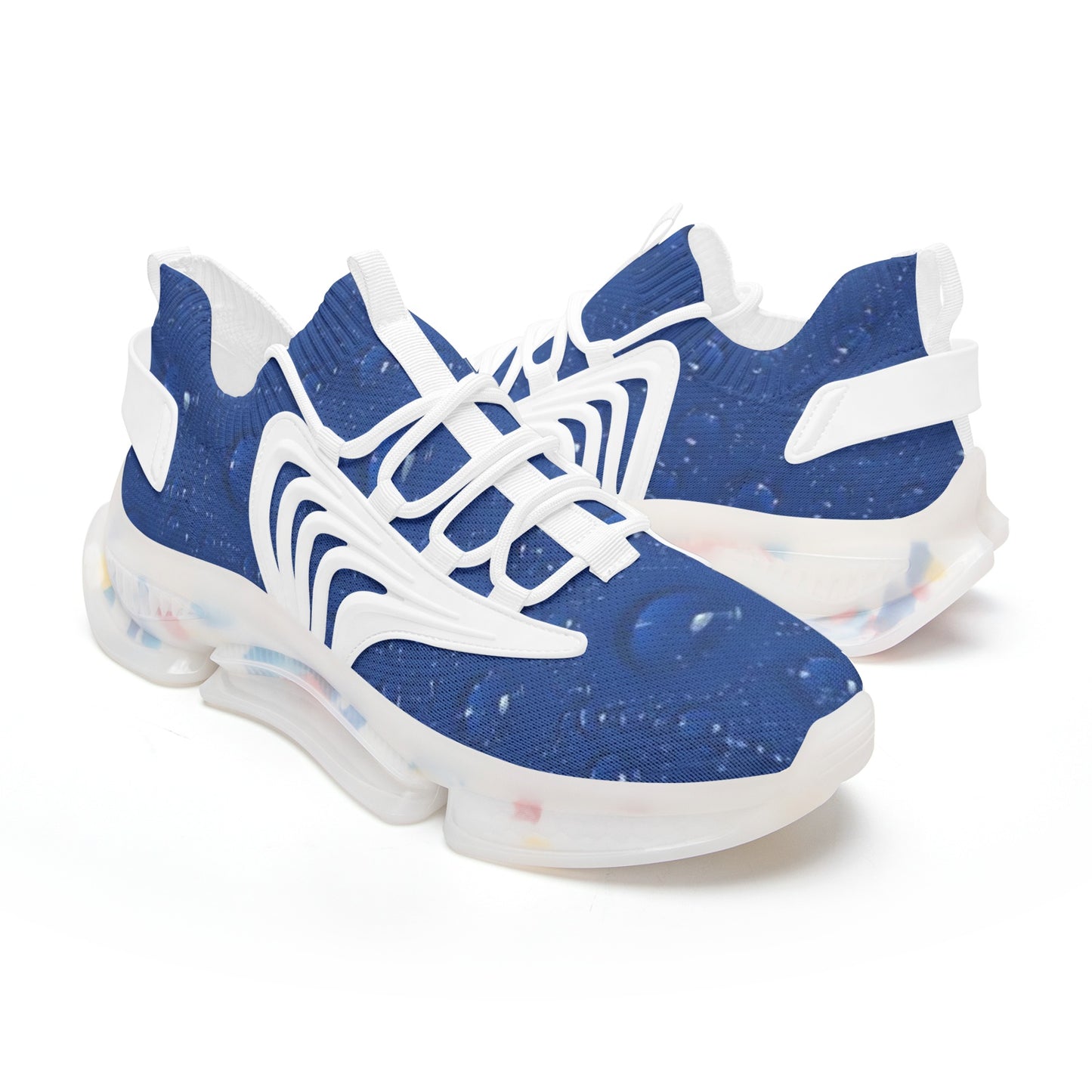 Blue Water Droplets Unisex Low Top Mesh Sneakers