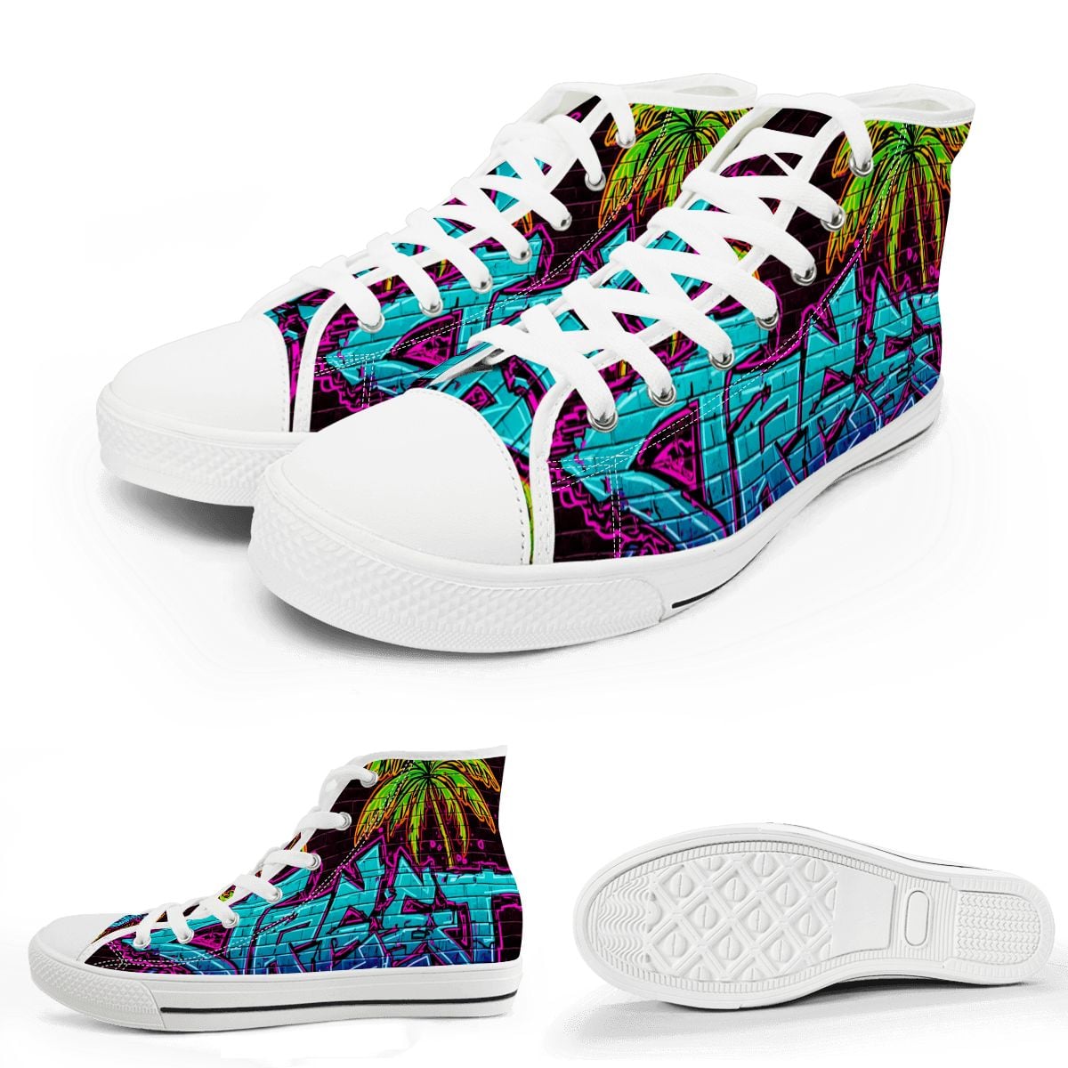 Street Life Men's High Top Canvas Shoes