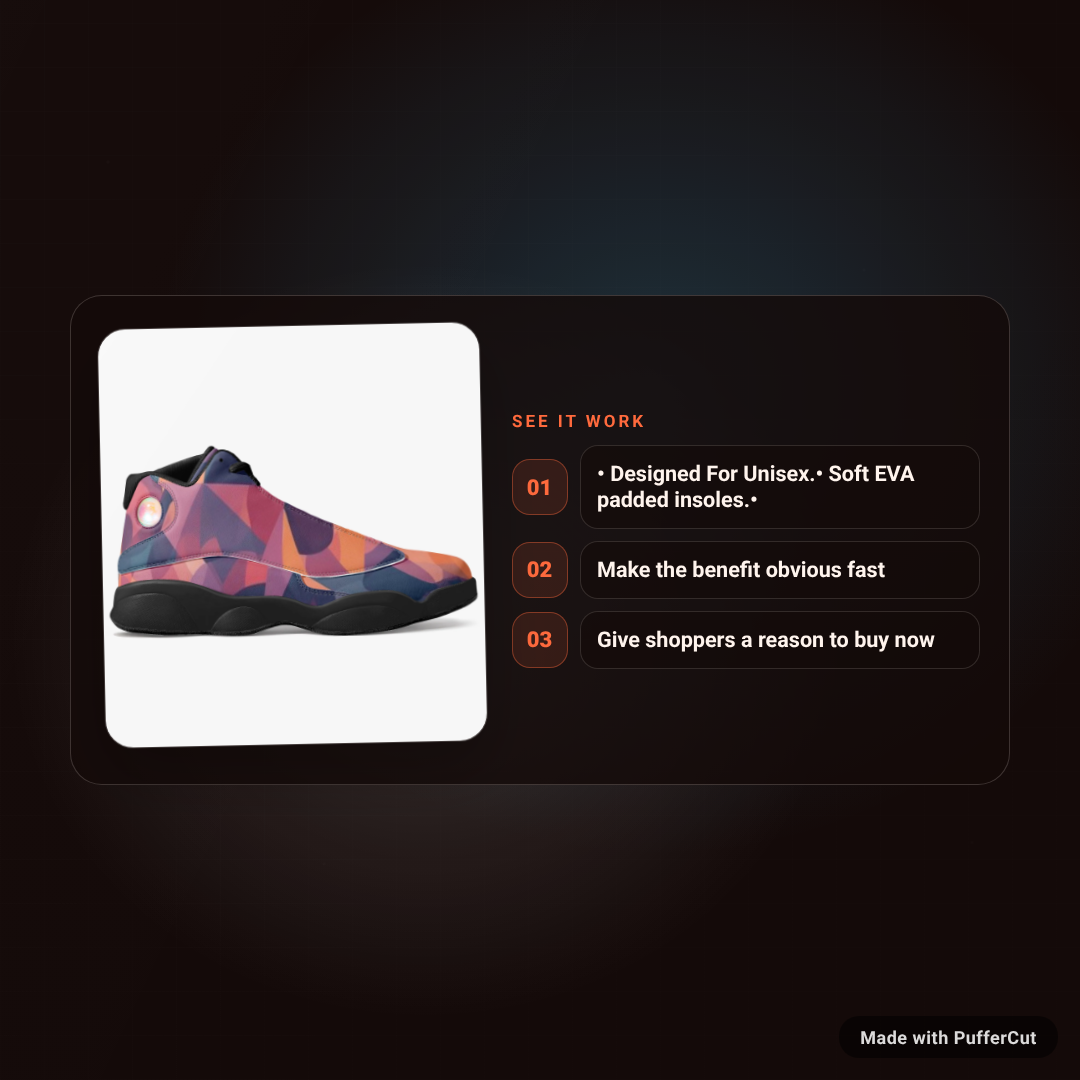 GJ Black Sole High-Top Leather Basketball Sneakers ad video