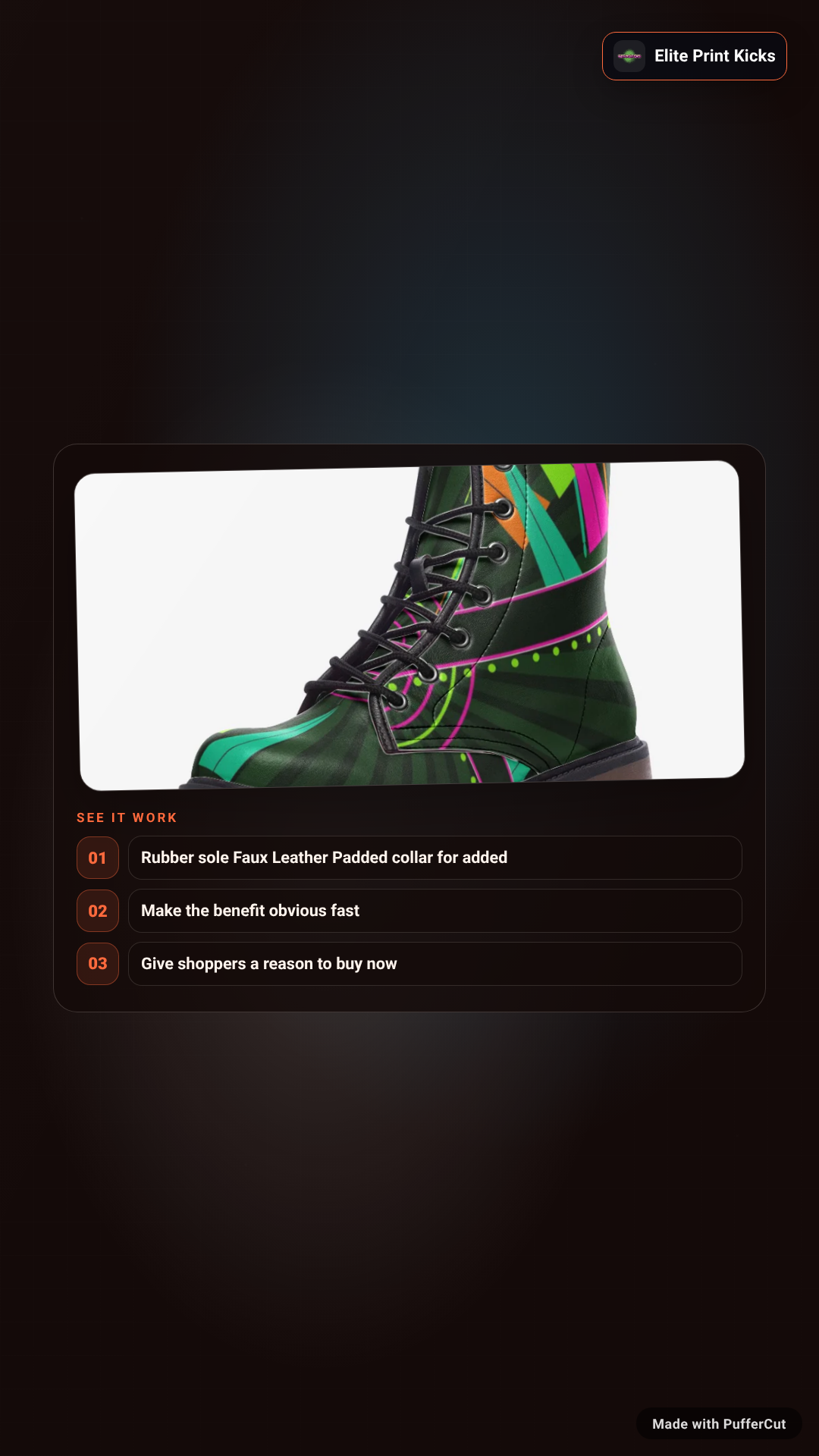 Neon Jungle Casual Leather Lightweight boots MT ad video