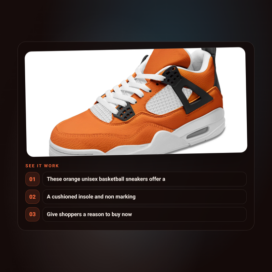 Orange Unisex Basketball Sneakers, Non Slip & Breathable ad video